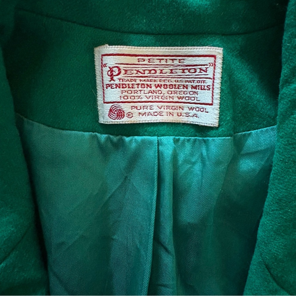Pendleton Emerald Wool Blazer - image 1